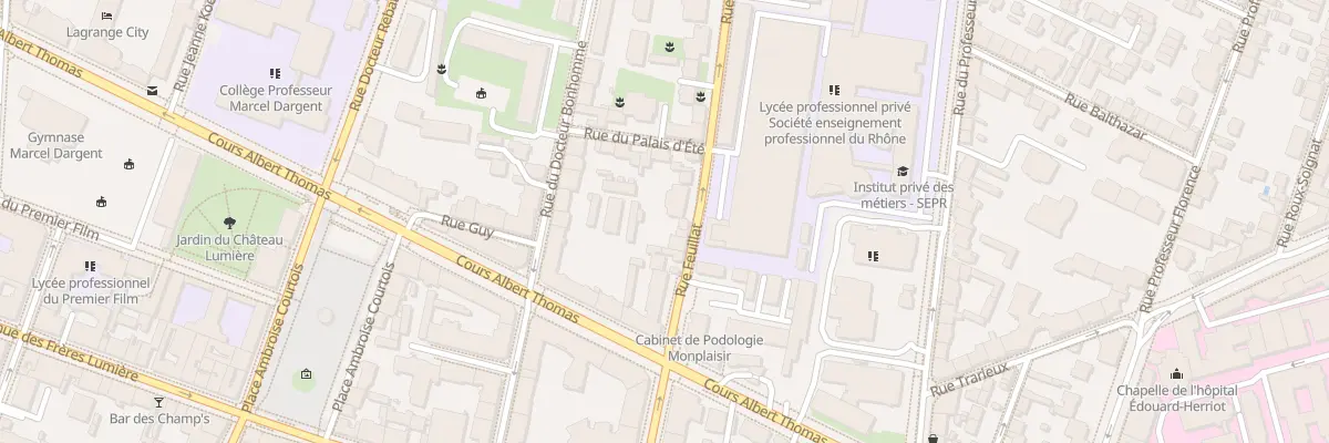 Plan du 76 Rue Feuillat à Lyon 3e Arrondissement