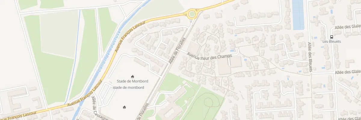 Plan du 3 All des Pâquerettes au Pontet