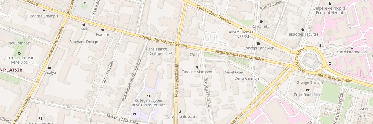 Plan du 186 Av des Frères Lumière à Lyon 8e Arrondissement