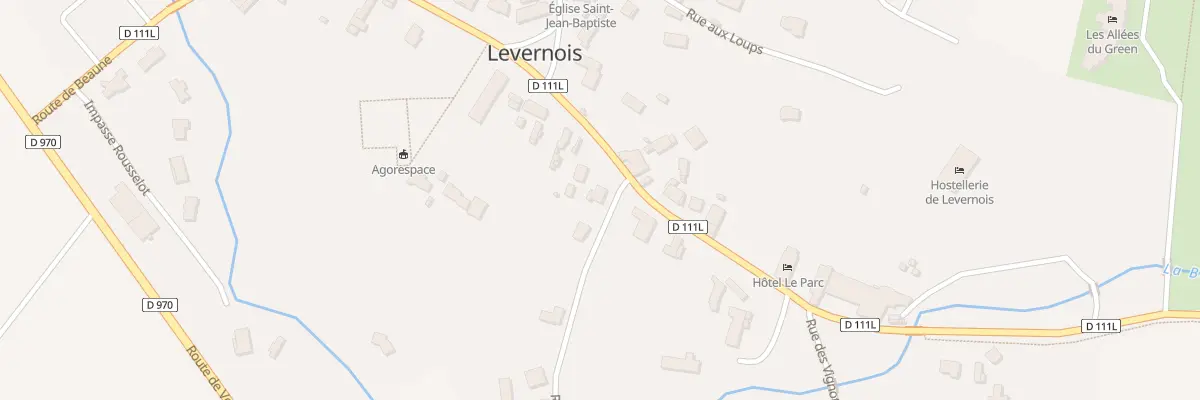Plan du 6 Rue du Golf à Levernois