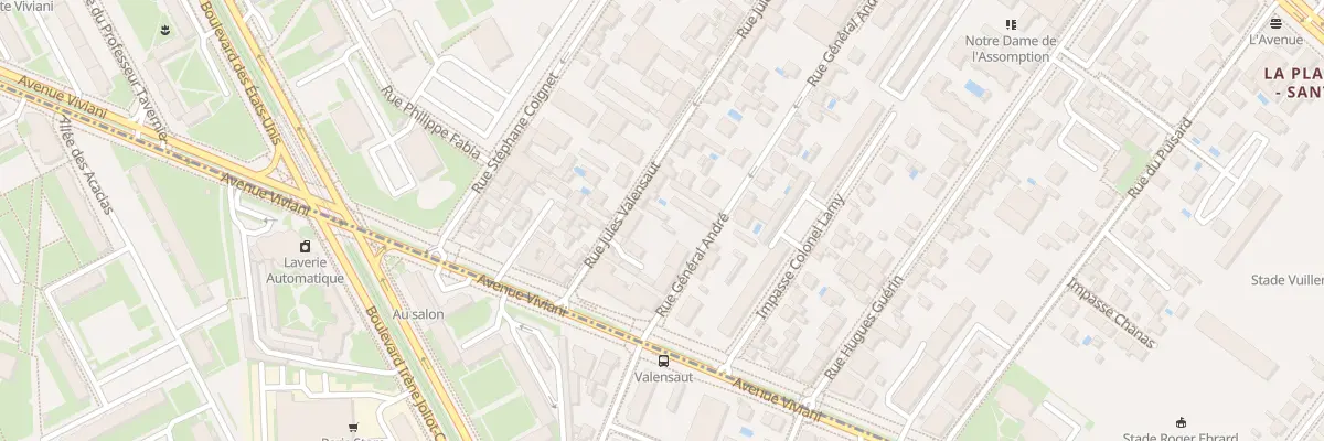 Plan du 39 Rue Jules Valensaut à Lyon 8e Arrondissement