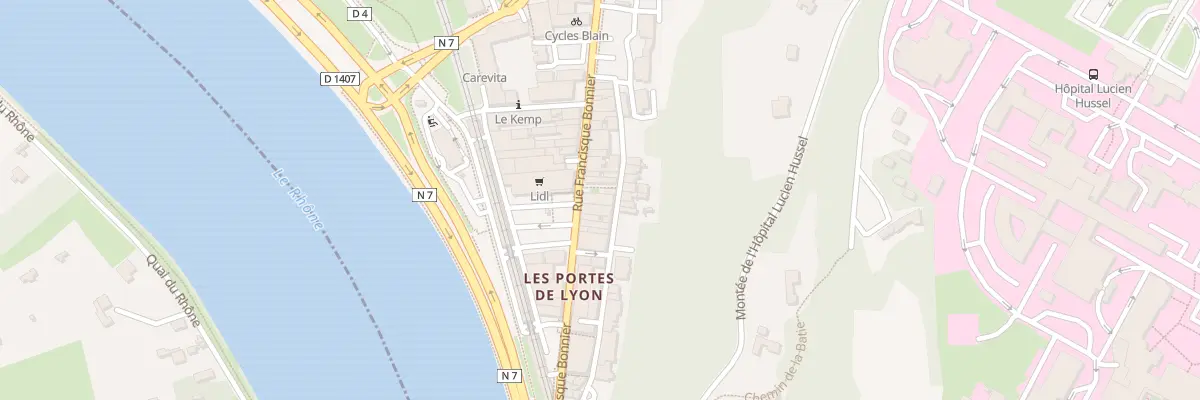 Plan du 32 Rue Druge à Vienne