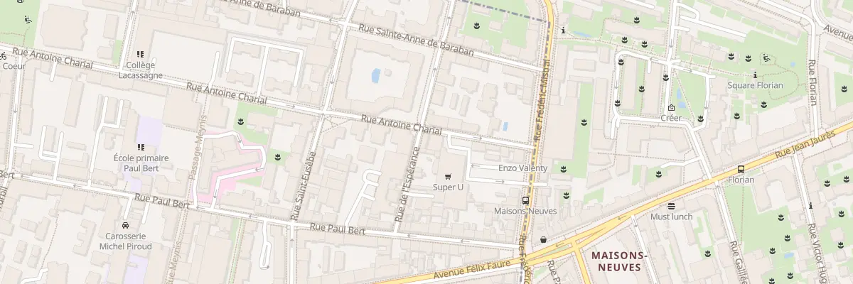 Plan du 142 Rue Antoine Charial à Lyon 3e Arrondissement