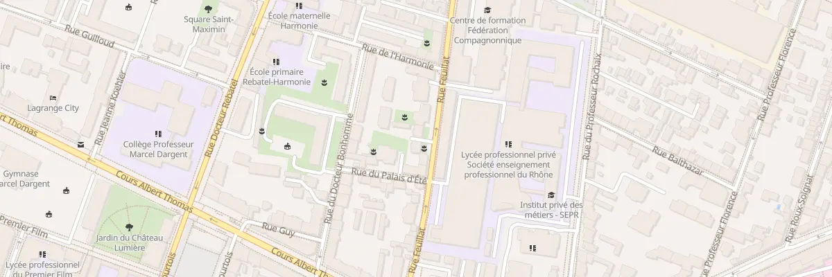 Plan du 66B Rue Feuillat à Lyon 3e Arrondissement