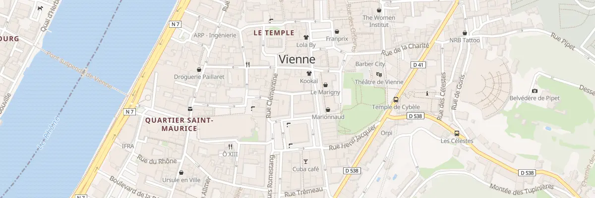 Plan du 1 Rue Pompignan à Vienne
