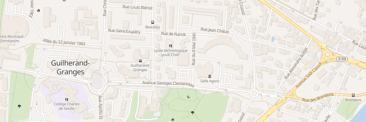 Plan du 55 Rue du Huit Mai 1945 à Guilherand-Granges