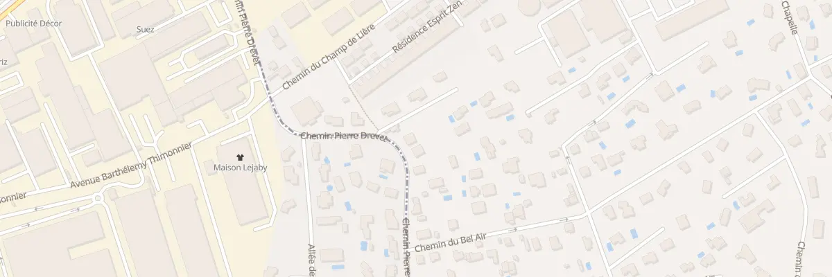 Plan du 648 Che Pierre Drevet à Rillieux-la-Pape