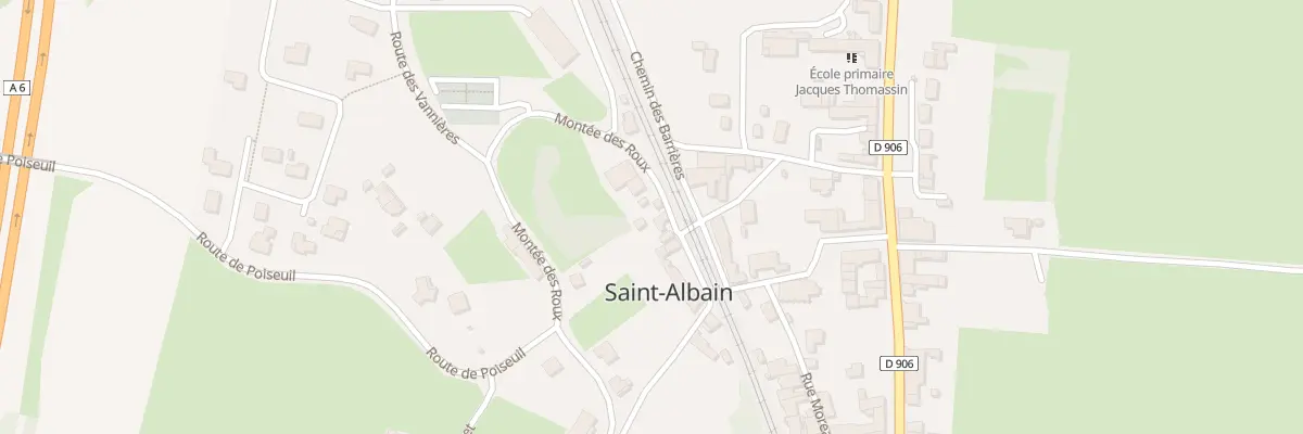 Plan du 13 Mte des Roux à Saint-Albain