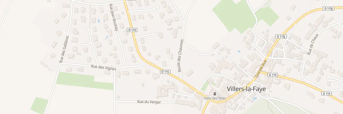 Plan du 1 Rte des Chaumes à Villers-la-Faye