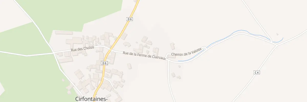 Plan du 7 Rue de la Ferme de Clairvaux à Cirfontaines-en-Azois