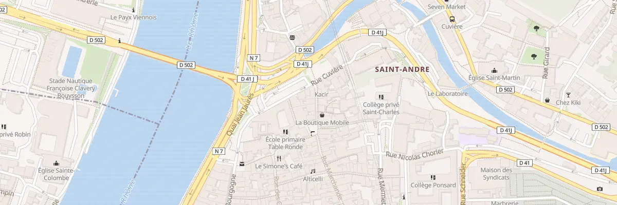 Plan du 8 Rue de l’Eperon à Vienne