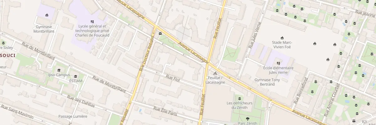 Plan du 22 Rue Bara à Lyon 3e Arrondissement