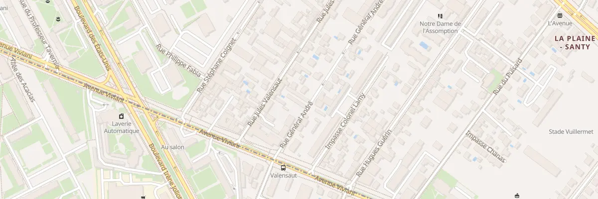 Plan du 37 Rue Jules Valensaut à Lyon 8e Arrondissement