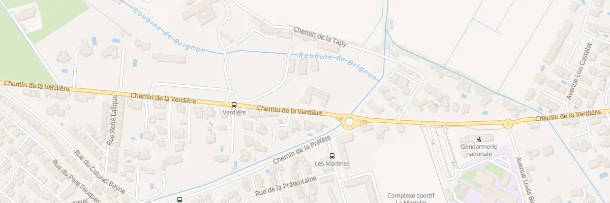 Plan du 745 Che de la Verdiere Mft à Avignon