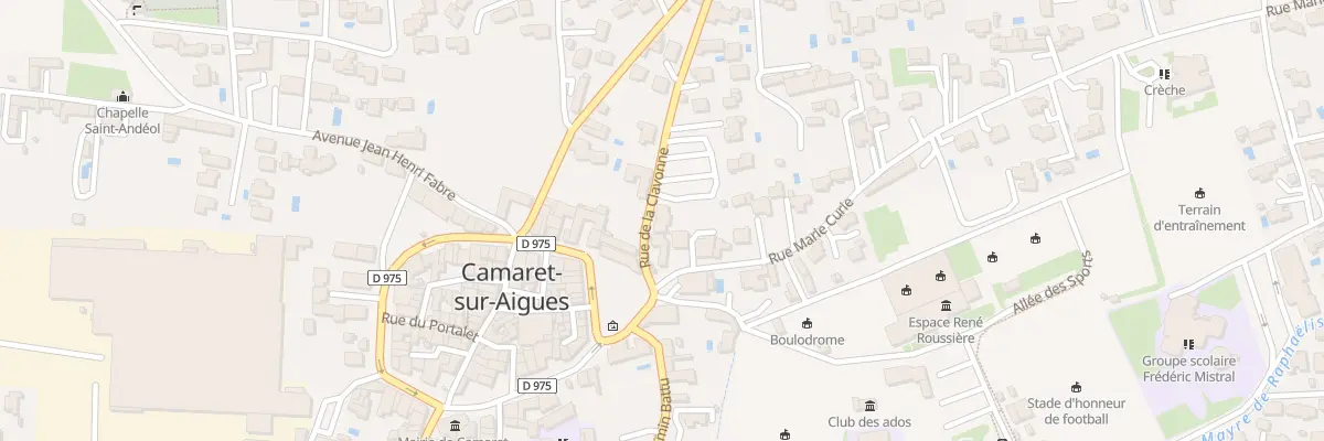 Plan du 1B Rue de la Clavonne à Camaret-sur-Aigues