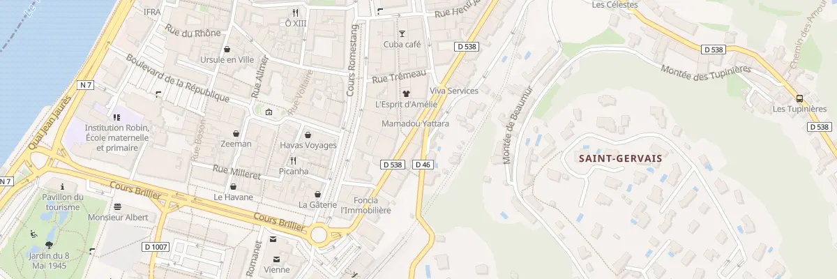 Plan du 57 Rue Victor Hugo à Vienne