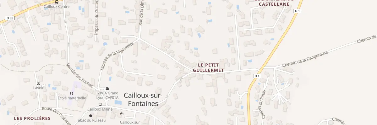 Plan du 127 Rue du Petit Guillermet à Cailloux-sur-Fontaines