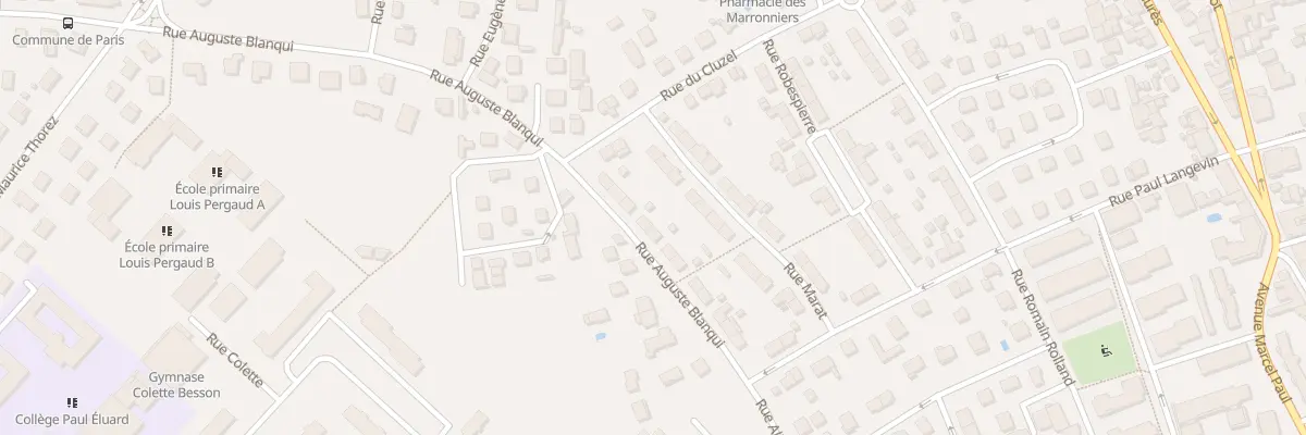 Plan du 17 Rue Auguste Blanqui à Vénissieux
