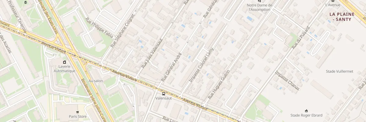 Plan du 23 Rue Général André à Lyon 8e Arrondissement
