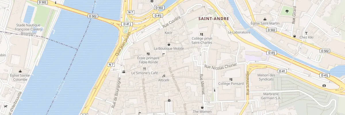 Plan du 33 Rue Marchande à Vienne