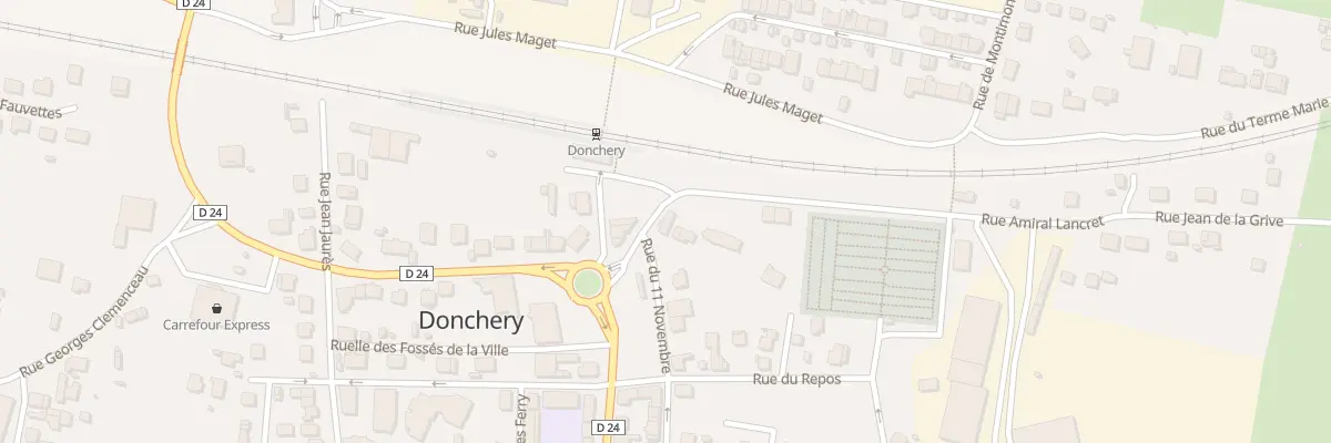 Plan du 12 Rue du 11 Novembre à Donchery
