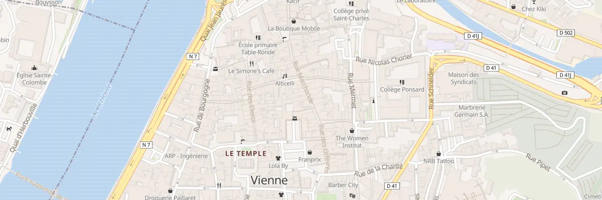 Plan du 54 Rue Marchande à Vienne