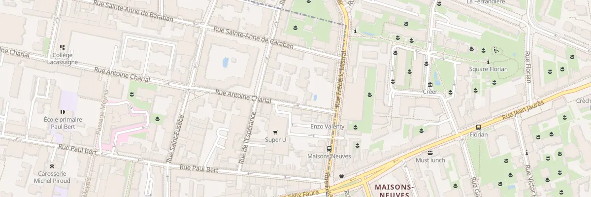 Plan du 155 Rue Antoine Charial à Lyon 3e Arrondissement