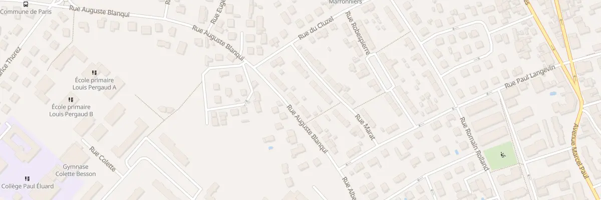 Plan du 19 Rue Auguste Blanqui à Vénissieux