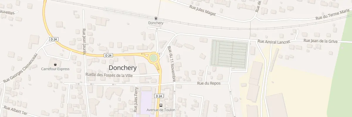 Plan du 8 Rue du 11 Novembre à Donchery