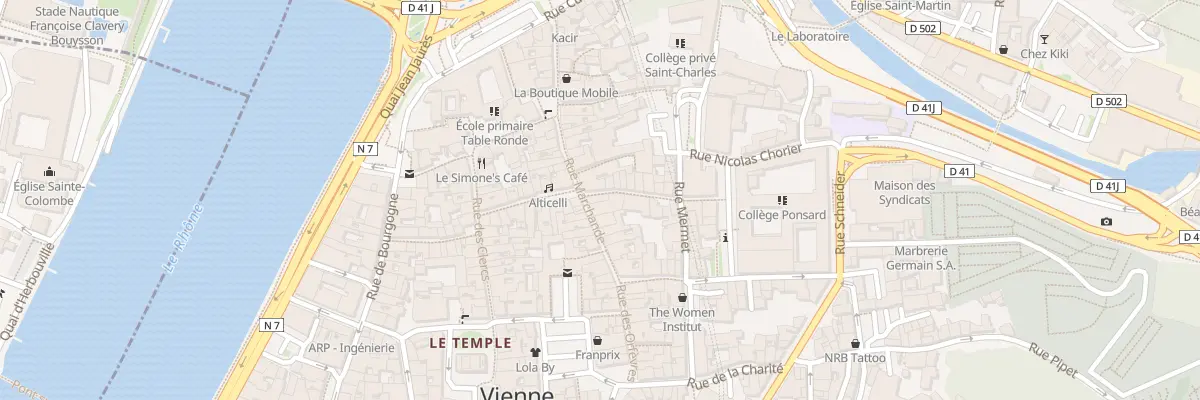 Plan du 63 Rue Marchande à Vienne