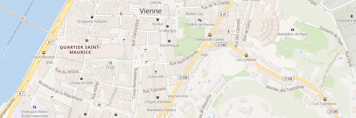 Plan du 5 Rue Henri Jacquier à Vienne