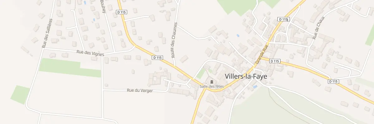 Plan du 2 Rte de Marey à Villers-la-Faye