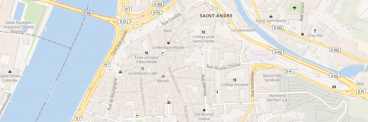 Plan du 47 Rue Marchande à Vienne