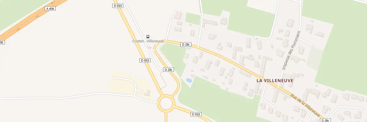 Plan du 849 Rue de la Villeneuve à Crottet