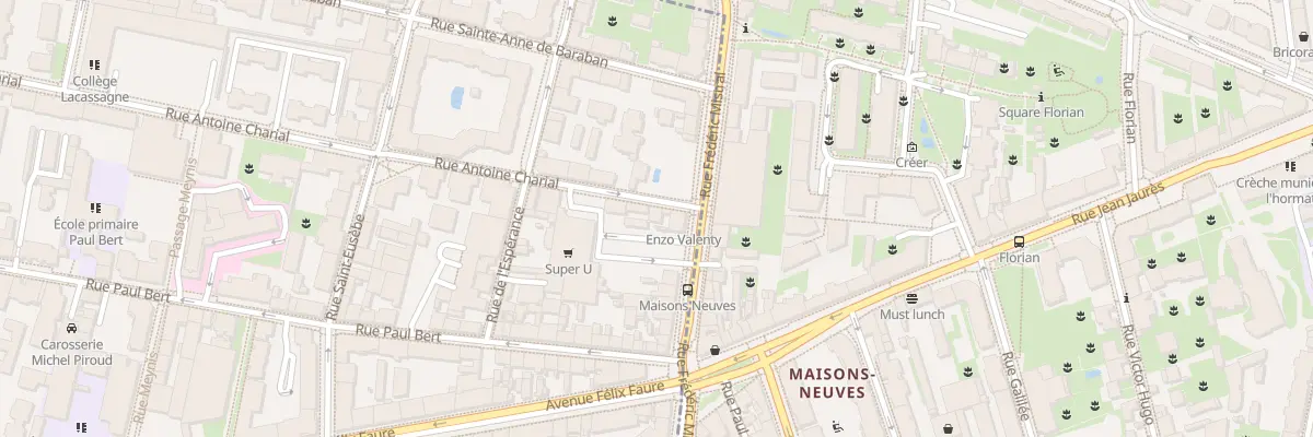 Plan du 156 Rue Antoine Charial à Lyon 3e Arrondissement