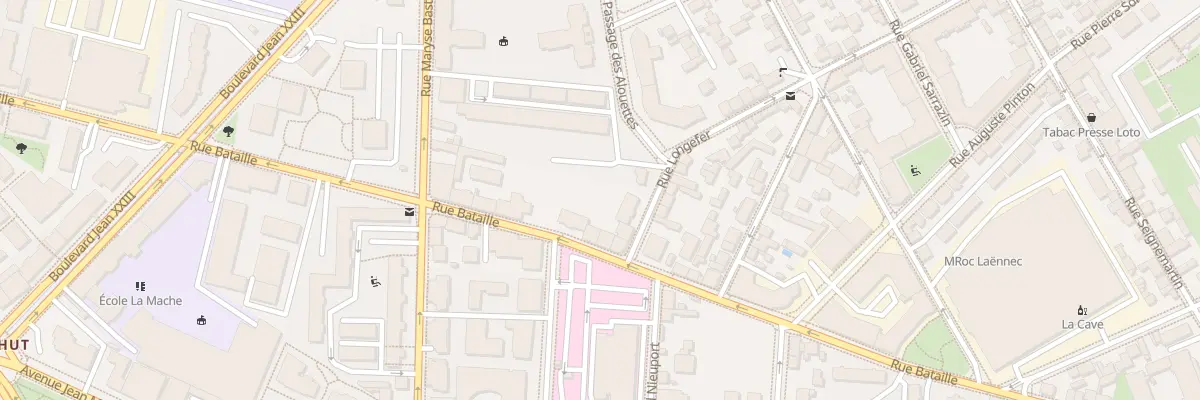 Plan du 5 Rue Longefer à Lyon 8e Arrondissement