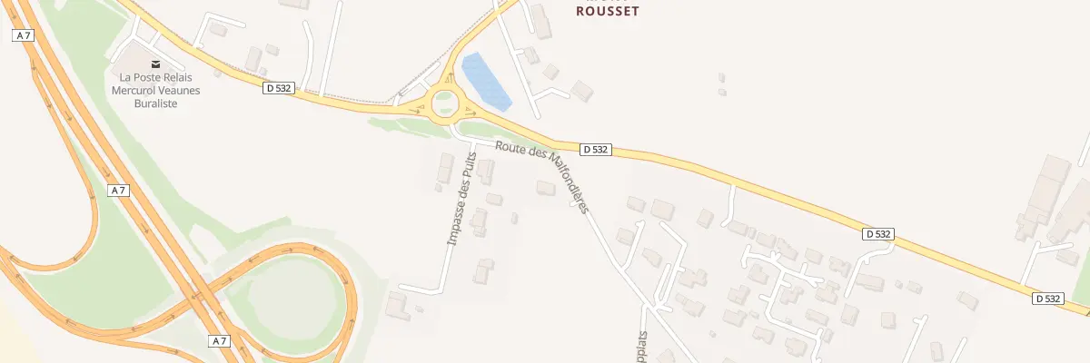 Plan du 160 Rte des Malfondières à Mercurol-Veaunes