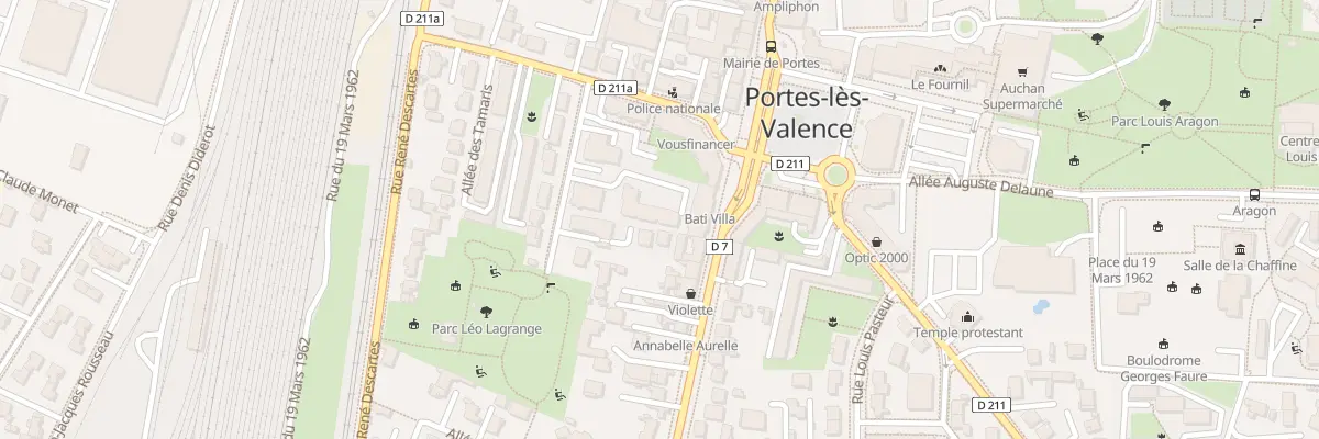Plan du 80 Rue Jean Jaurès à Portes-lès-Valence