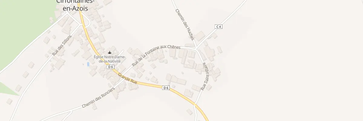 Plan du 20 Rue de la Fontaine aux Chenes à Cirfontaines-en-Azois