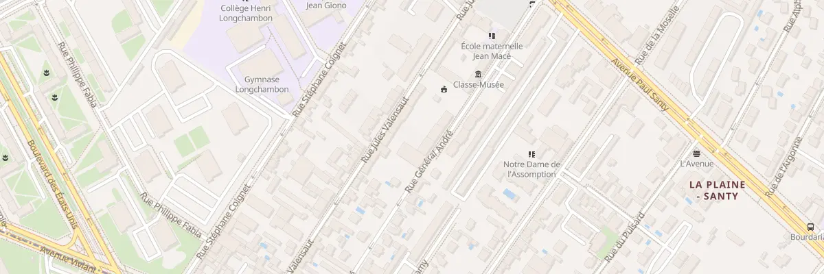 Plan du 9B Rue Jules Valensaut à Lyon 8e Arrondissement
