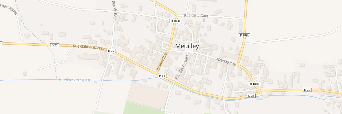 Plan du 8 Gr Grande Rue à Meuilley