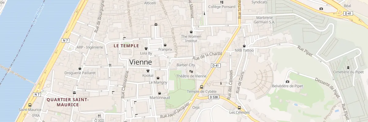 Plan du 14 Rue de la Charité à Vienne