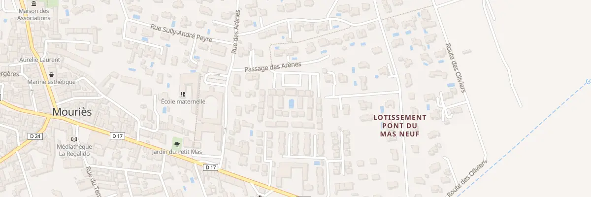 Plan du 5572F Pas de l’Espigau à Mouriès