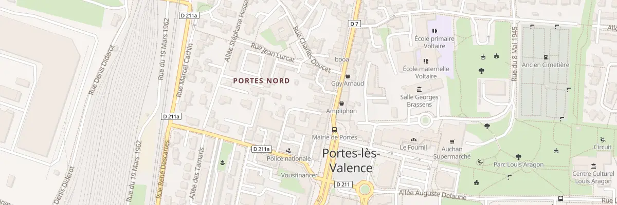 Plan du 56 Rue Jean Jaurès à Portes-lès-Valence