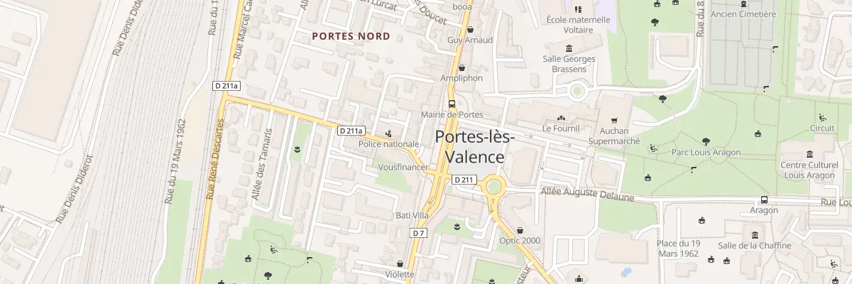 Plan du 72 Rue Jean Jaurès à Portes-lès-Valence