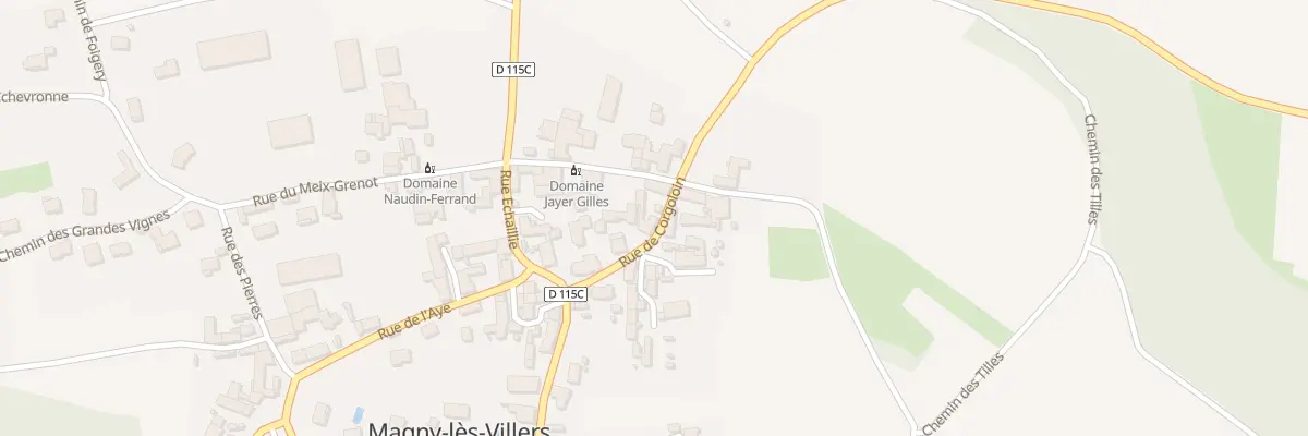 Plan du 3 Rue de Corgoloin à Magny-lès-Villers