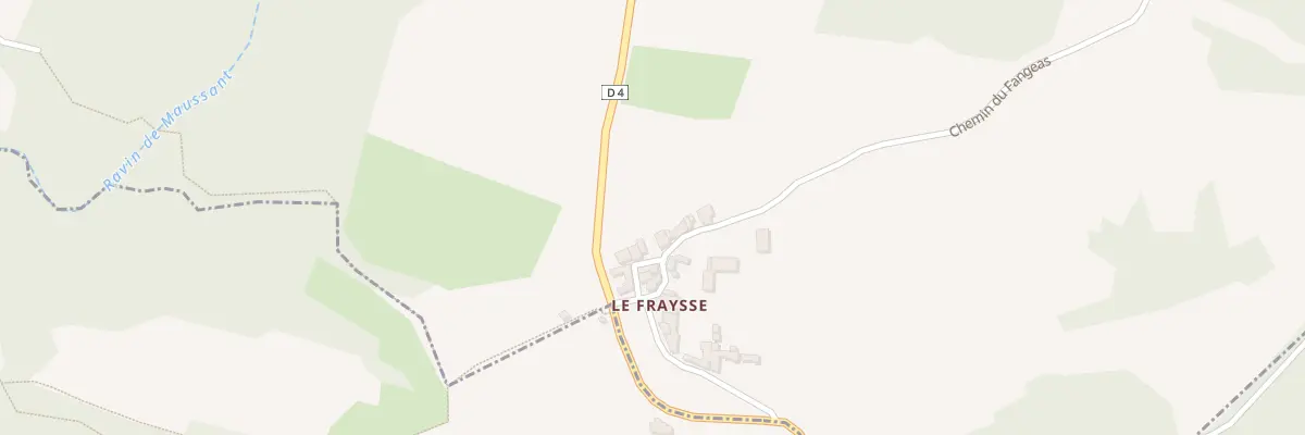 Plan du 9000 Le Fraysse à Montjoyer
