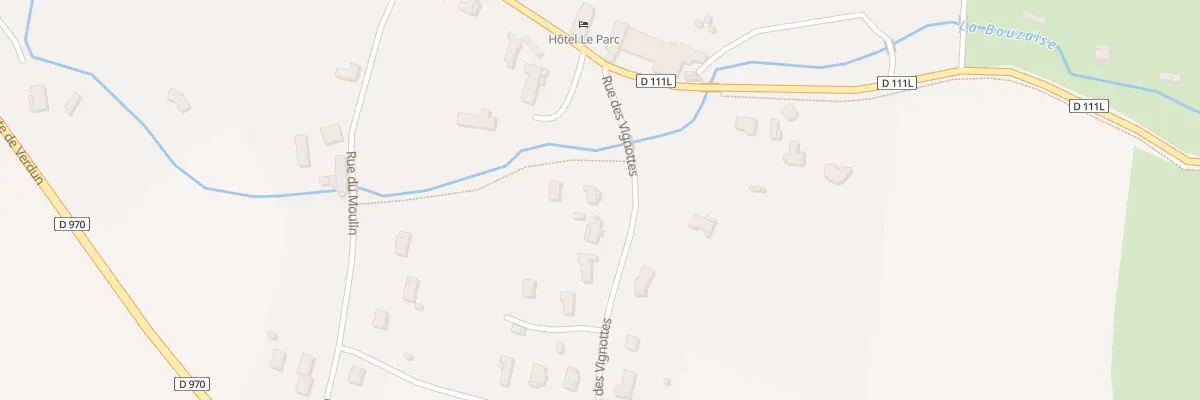 Plan du 2 Rue des Vignottes à Levernois