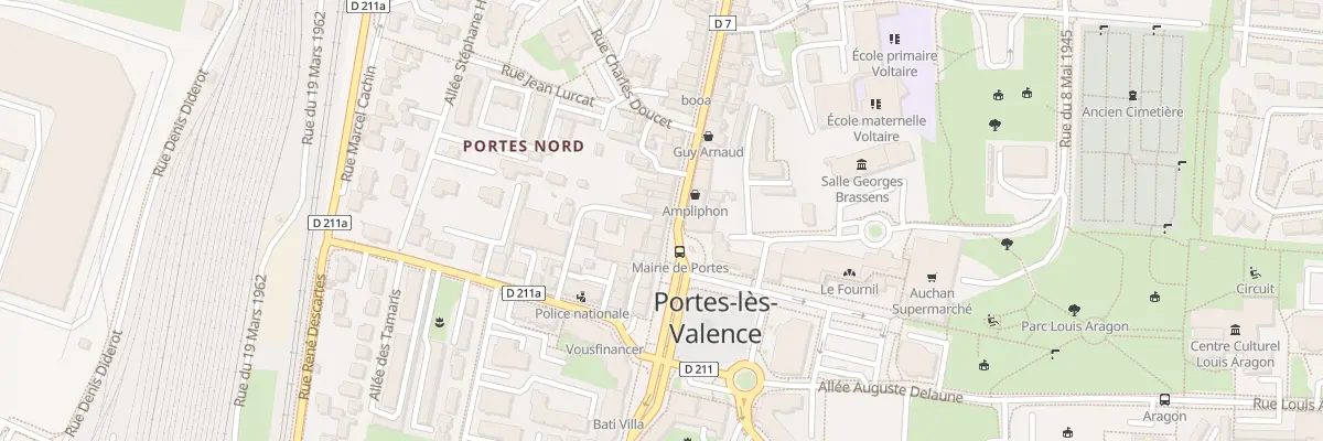 Plan du 60 Rue Jean Jaurès à Portes-lès-Valence