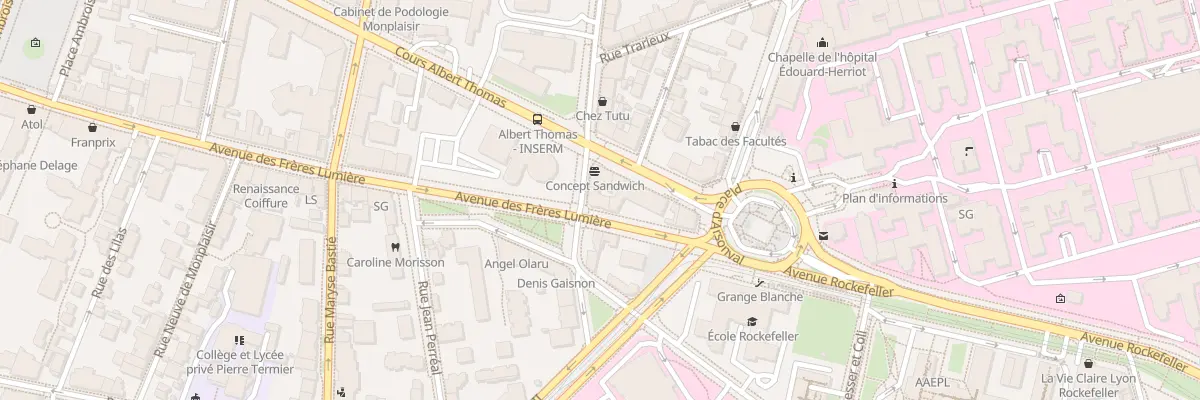 Plan du 159 Av des Frères Lumière à Lyon 8e Arrondissement